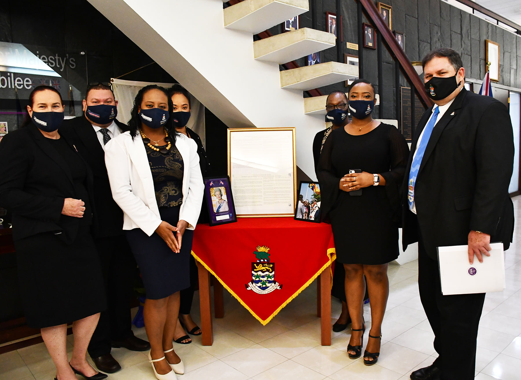 Premier with Parliament Staff